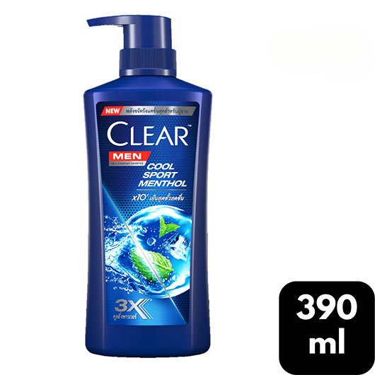 Clear Men Cool Sport Menthol Shampoo 390ml.