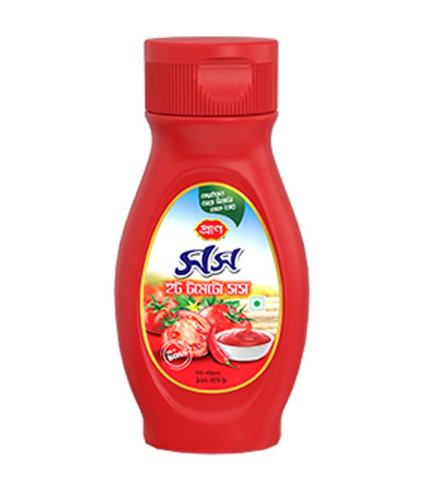 PRAN Hot Tomato Sauce- 160gm (Plastic Jar)