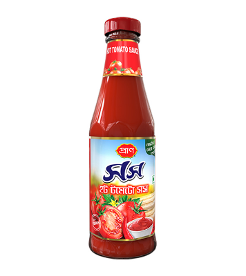 Pran Hot Tomato Sauce Bottle 295 gm