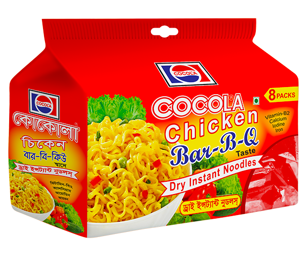 Cocola Chicken Bar-B-Q Dry Instant Noodles_8 Pcs