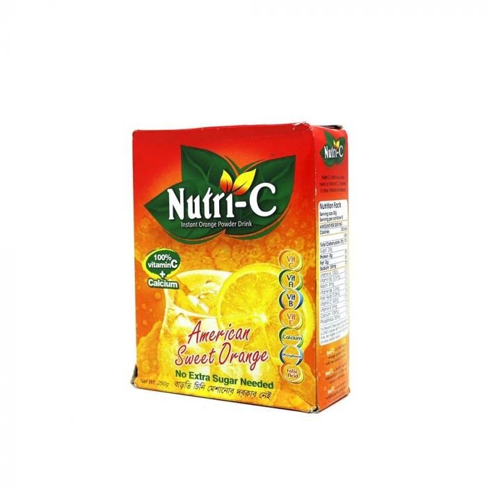 NUTRI-C ORANGE DRINKS AMERICAN SWEET ORANGE 250 GM