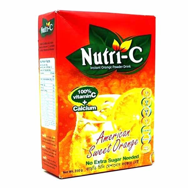 Nutri -C Orange Flavour Soft Drink Powder - 350 gm