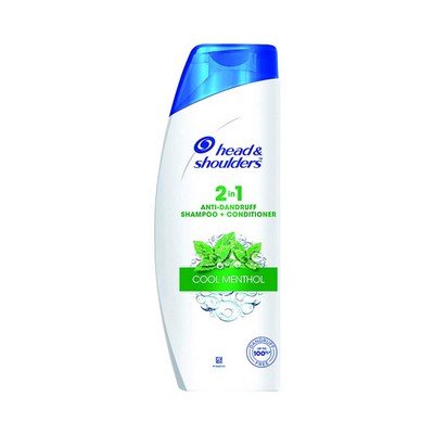Head And Shoulders 2 - in -1 Cool Menthol Anti Dandruff Shampoo Conditioner for Women And Men, 340ml