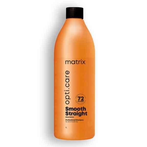 Matrix Opti Care Smooth Straight Shea Butter Professional Shampoo for Ultra Smooth Hair-1Liter